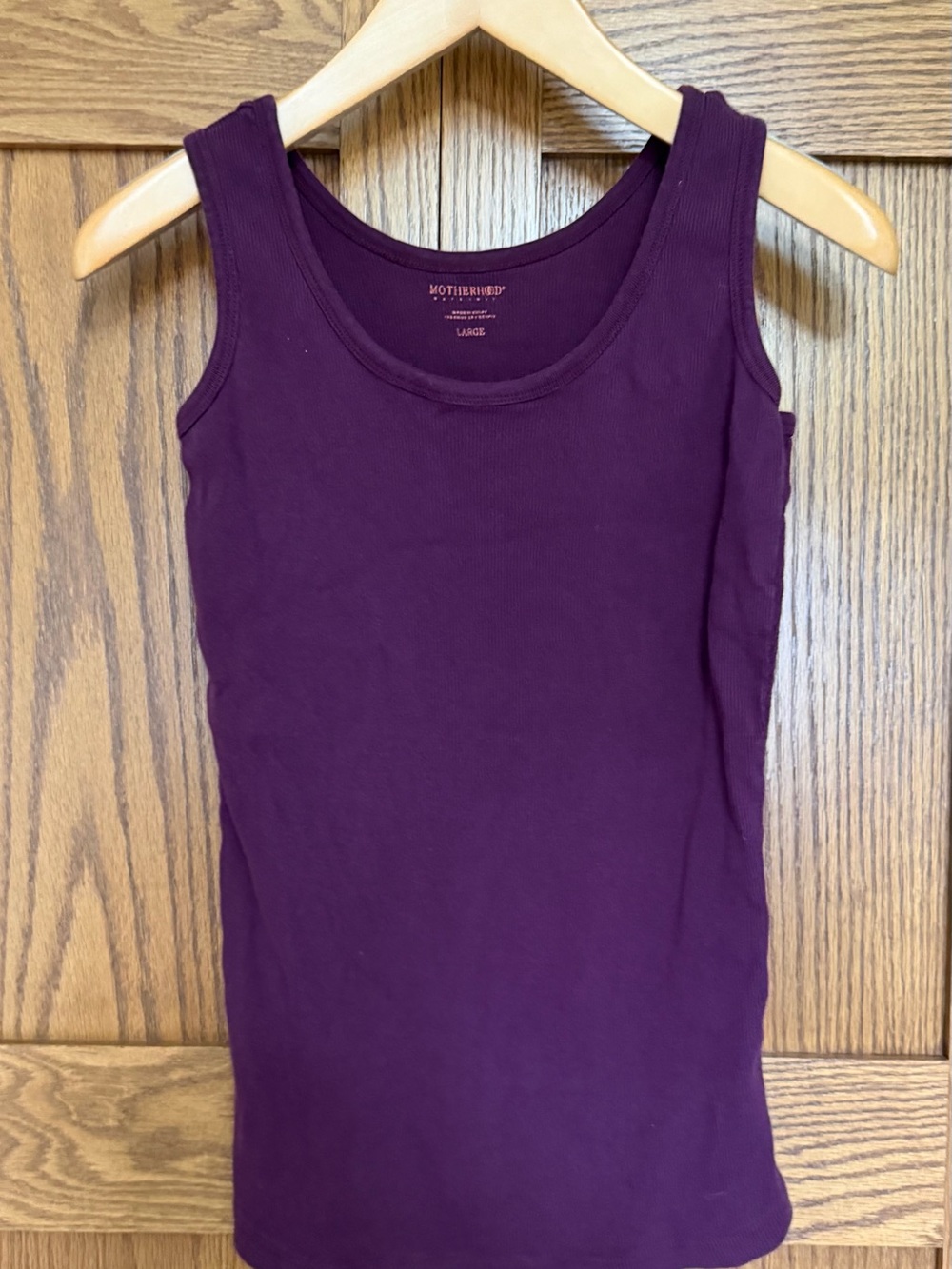 Motherhood Maternity Deep Plum Ribbed Tank
